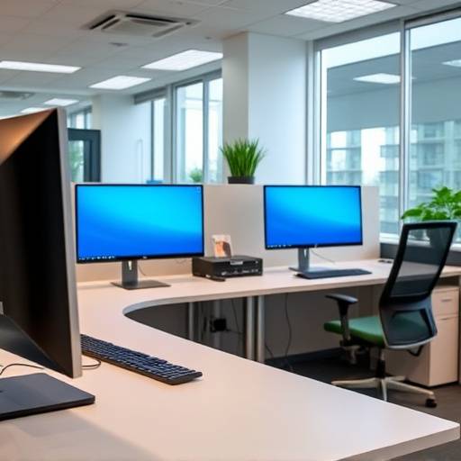 A modern office space with employees working at computers for Secure Financial Solutions in Port Elizabeth