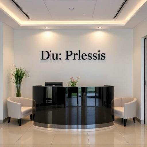 The reception area of Du Plessis Attorneys legal firm in Bloemfontein